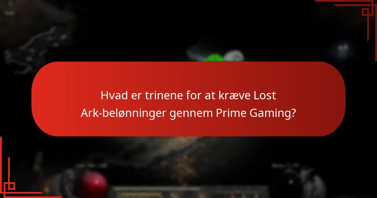 Hvilke typer belønninger er tilgængelige gennem Prime Gaming for Lost Ark?