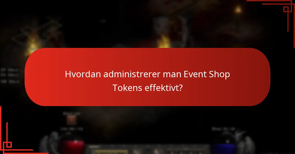 Hvordan indløser man Event Shop Tokens?